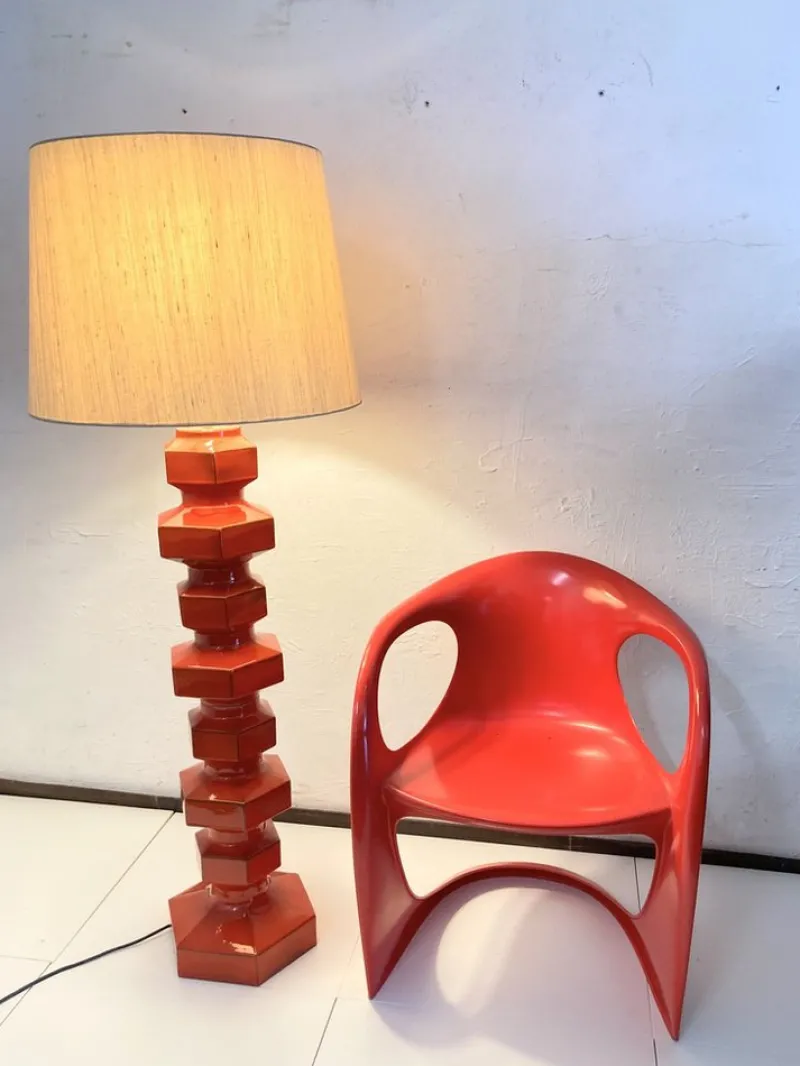 Pamono Pop Art Space Age Ceramic Floor Lamp, 1970s> Floor Lamps