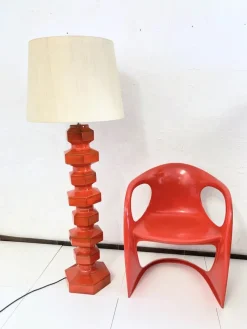 Pamono Pop Art Space Age Ceramic Floor Lamp, 1970s><noscript><img width=