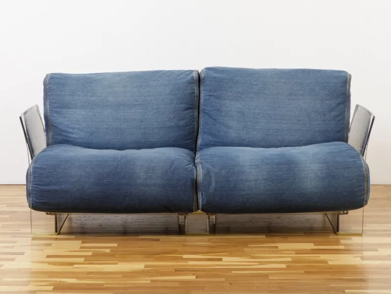 Hot Pamono Pop Sofa in Denim by Piero Lissoni for Kartell