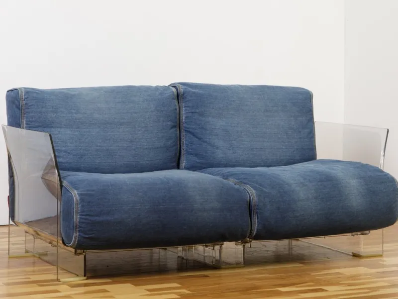 Hot Pamono Pop Sofa in Denim by Piero Lissoni for Kartell