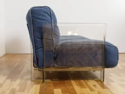 Hot Pamono Pop Sofa in Denim by Piero Lissoni for Kartell