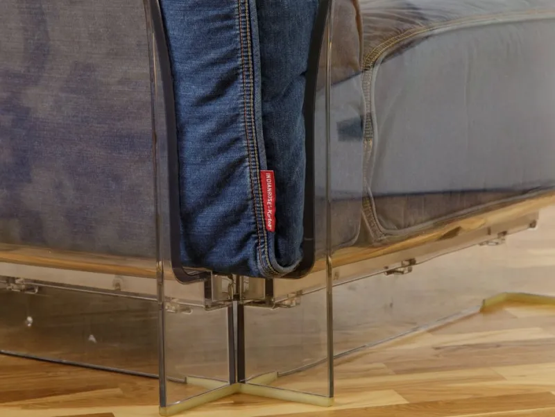 Hot Pamono Pop Sofa in Denim by Piero Lissoni for Kartell