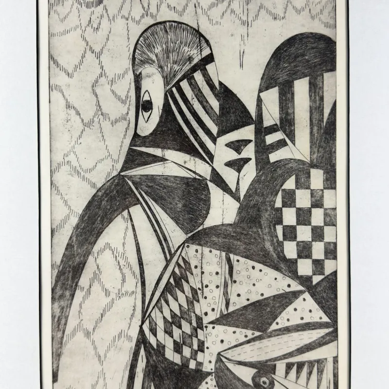 Pamono Popy, Composition, 1972, Etching> Mid-Century