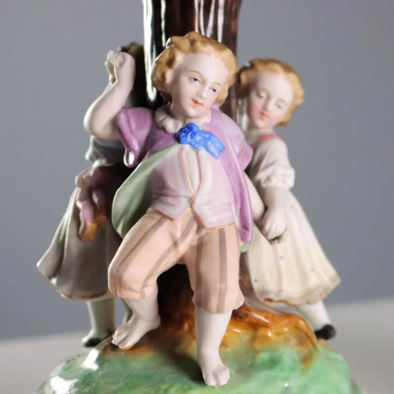 Pamono Porcelain Candle Holders, Set of 2> Candleholders