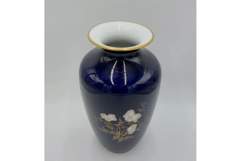 Discount Pamono Porcelain Cobalt Vase from Hutschenreuther Hohenberg, Germany, 1960s