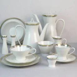 Pamono Porcelain Coffee Service from Rosenthal, 1950s, Set of 43><noscript><img width=