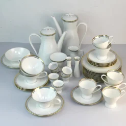 Pamono Porcelain Coffee Service from Rosenthal, 1950s, Set of 43><noscript><img width=