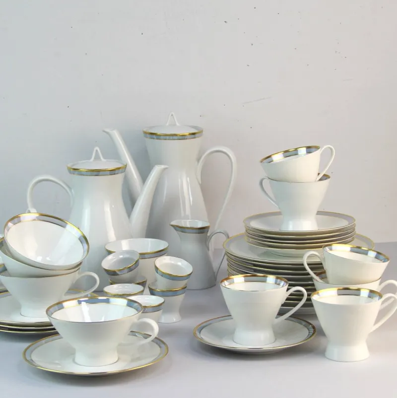 Pamono Porcelain Coffee Service from Rosenthal, 1950s, Set of 43> Coffee & Tea Service