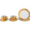 Pamono Porcelain Coffee Service from Langenthal, Switzerland, 1930s, Set of 6> Coffee & Tea Service