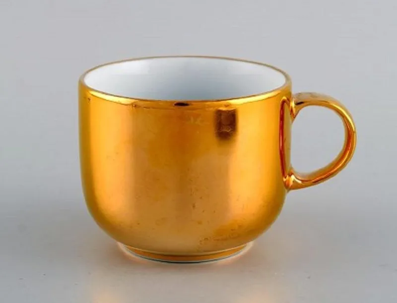 Pamono Porcelain Coffee Service from Langenthal, Switzerland, 1930s, Set of 6> Coffee & Tea Service