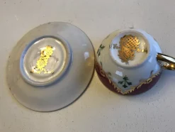 Pamono Porcelain Cup and Saucer from Bavaria, 1950s, Set of 2><noscript><img width=