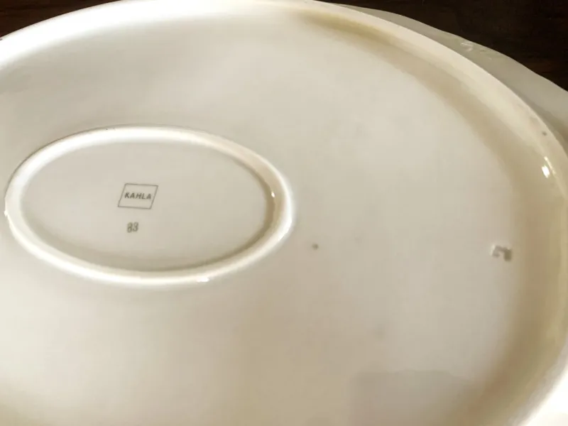 Pamono Porcelain Dinner Service for 10 from Kahla, 1950s, Set of 39> Dinner Plates & Bowls