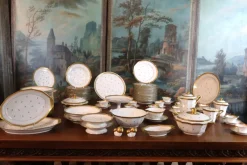 Pamono Porcelain Dinner Service from Limoges, 1950s, Set of 109> Dinner Plates & Bowls