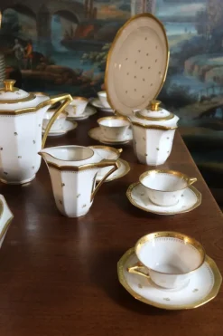 Pamono Porcelain Dinner Service from Limoges, 1950s, Set of 109> Dinner Plates & Bowls