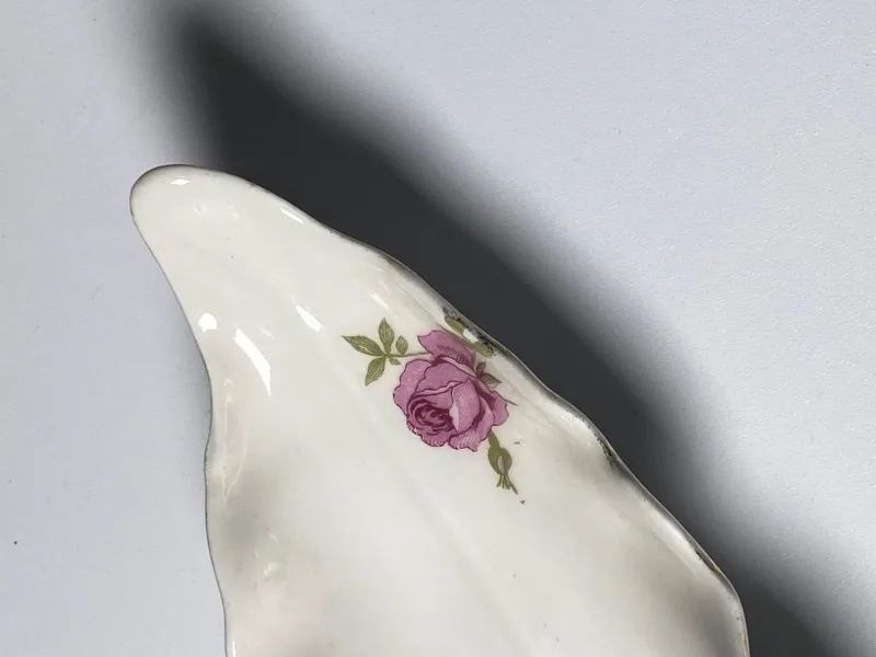 Online Pamono Porcelain Dish with Roses, Limoges, France, 1970s