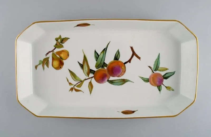 Best Pamono Porcelain Evesham Serving Dishes from Royal Worcester, England, 1960s, Set of 2