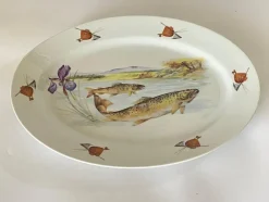 Clearance Pamono Porcelain Fish Dish from Limoges, France, 1960s