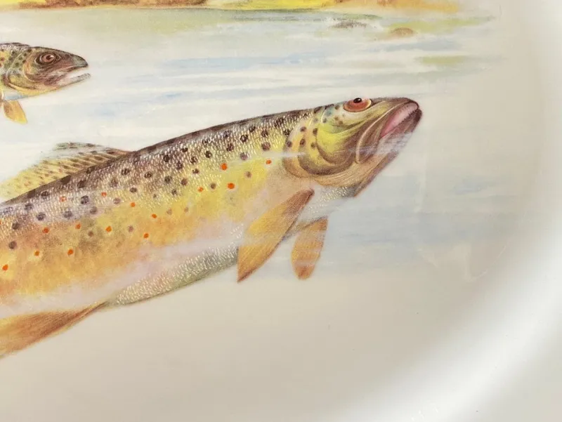 Clearance Pamono Porcelain Fish Dish from Limoges, France, 1960s