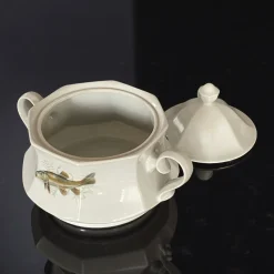 Pamono Porcelain Fish Service with Soup Tureen and Bowl by Winterling Marktleuthen, Bavaria, Germany, 1970s, Set of 15><noscript><img width=