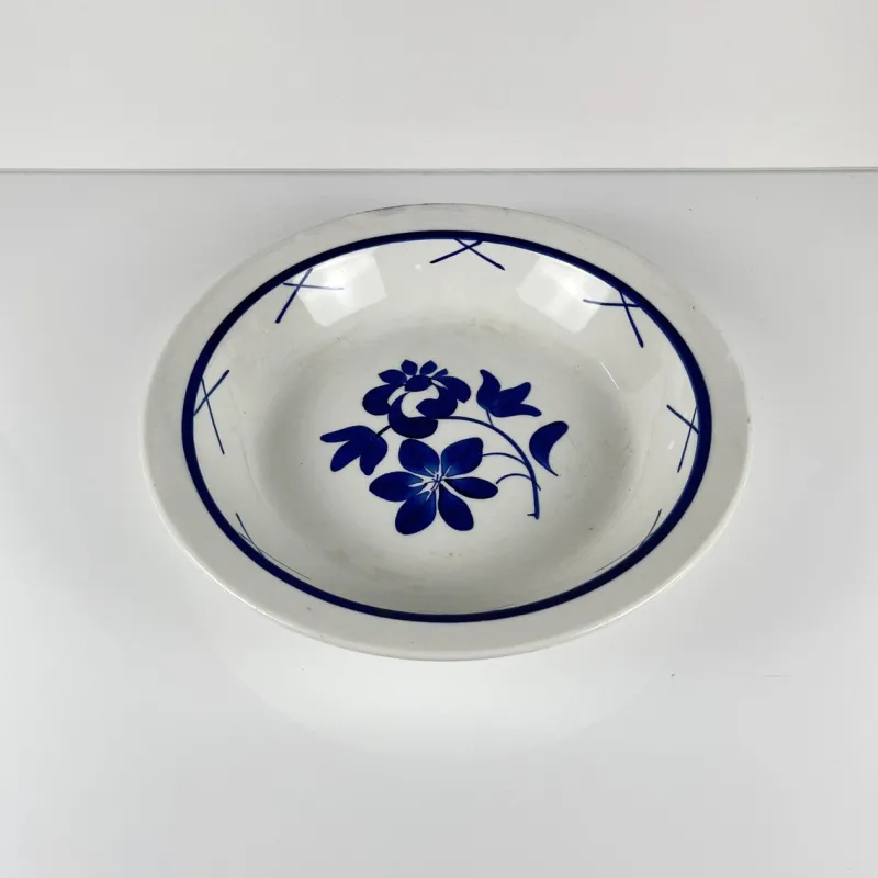 Pamono Porcelain Fontainebleau Salad Bowl from Gien, 1920s