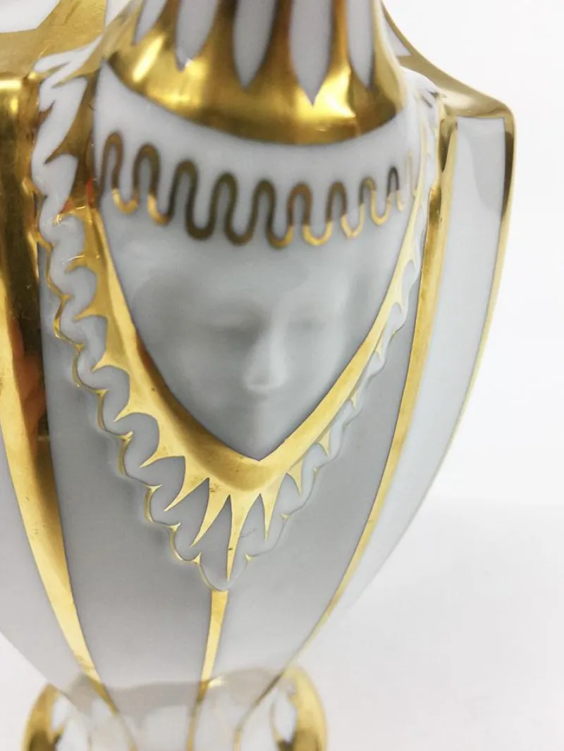 Sale Pamono Porcelain Grecque Coffee & Sugar Box from Fürstenberg, Athena, Set of 2