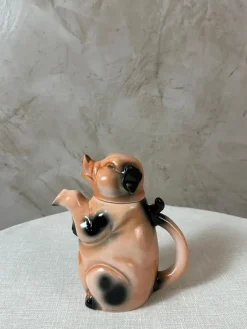Online Pamono Porcelain Pig Teapot, 1950s