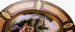 Discount Pamono Porcelain Plate with Nymph and Cherub Decor from Royal Vienna, 1890s