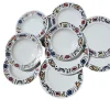 Hot Pamono Porcelain Plates by Emanuele Luzzati for Arteprima, 2010s, Set of 10