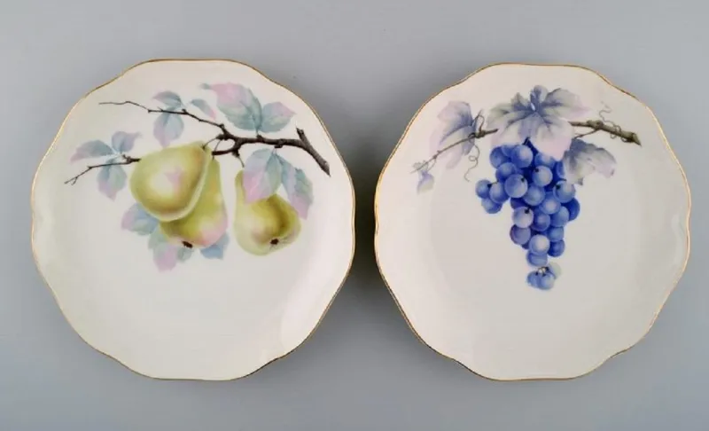 Outlet Pamono Porcelain Plates from Kronach, Germany, 1940s, Set of 14
