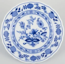Pamono Porcelain Plates in Blue Onion Pattern, Bavaria, Germany, Set of 12> Dinner Plates & Bowls