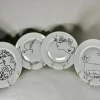 Clearance Pamono Porcelain Plates Jean Cocteau for Limoges, France, 1960s, Set of 4