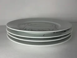 Clearance Pamono Porcelain Plates Jean Cocteau for Limoges, France, 1960s, Set of 4