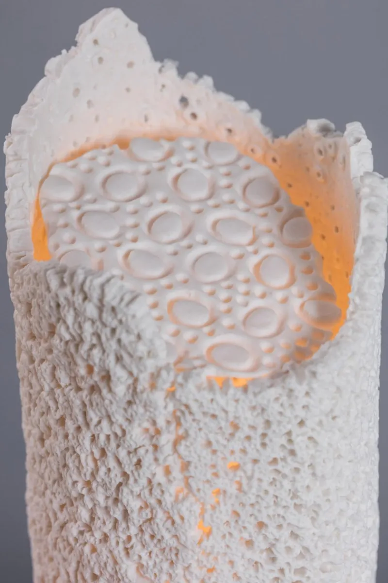 Pamono Porcelain Sculpted Table Lamp by Ludovic Clément d'Armont> Table Lamps