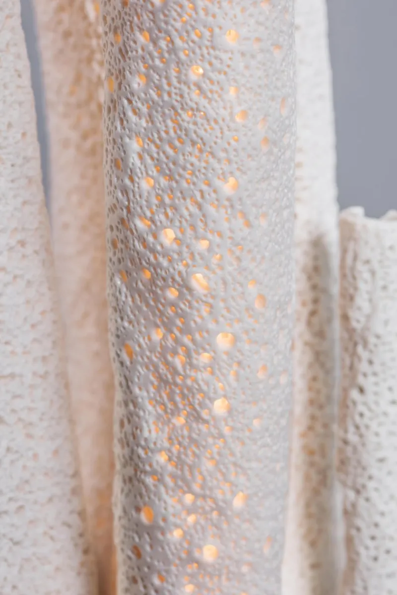 Pamono Porcelain Sculpted Table Lamp by Ludovic Clément d'Armont> Table Lamps