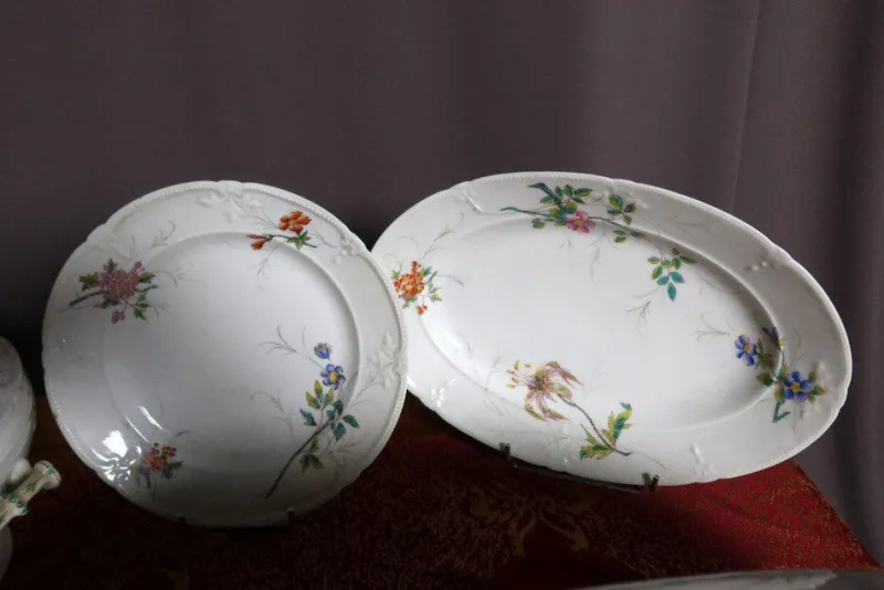 Pamono Porcelain Table Service from Maison Pouyat Limoges, Set of 57> Coffee & Tea Service