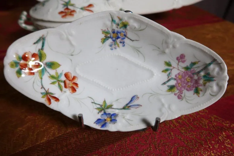 Pamono Porcelain Table Service from Maison Pouyat Limoges, Set of 57> Coffee & Tea Service