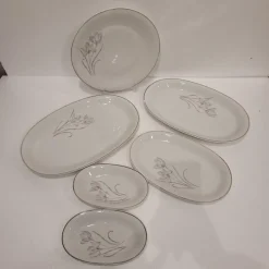 Clearance Pamono Porcelain Tableware Flowers from Eschenbach, Germany, 1950s, Set of 55
