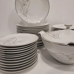 Clearance Pamono Porcelain Tableware Flowers from Eschenbach, Germany, 1950s, Set of 55
