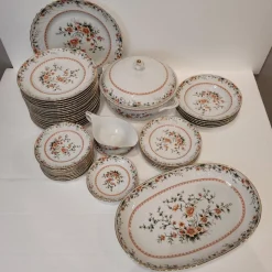 Pamono Porcelain Tableware from Quinta Nova, Portugal, 1960s, Set of 43><noscript><img width=