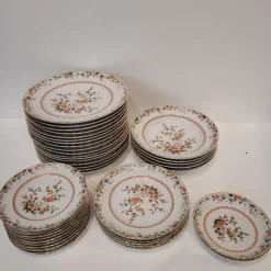 Pamono Porcelain Tableware from Quinta Nova, Portugal, 1960s, Set of 43><noscript><img width=