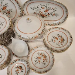 Pamono Porcelain Tableware from Quinta Nova, Portugal, 1960s, Set of 43><noscript><img width=