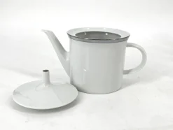 Pamono Porcelain Tableware Service Friedrichstrasse 4042 with Platinum Rim by Hans Theo Baumann for Rosenthal, Germany, 1970, Set of 40><noscript><img width=