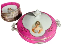 Best Pamono Porcelain Tableware with Napoleon Pirkenhammer, 1880, Set of 82