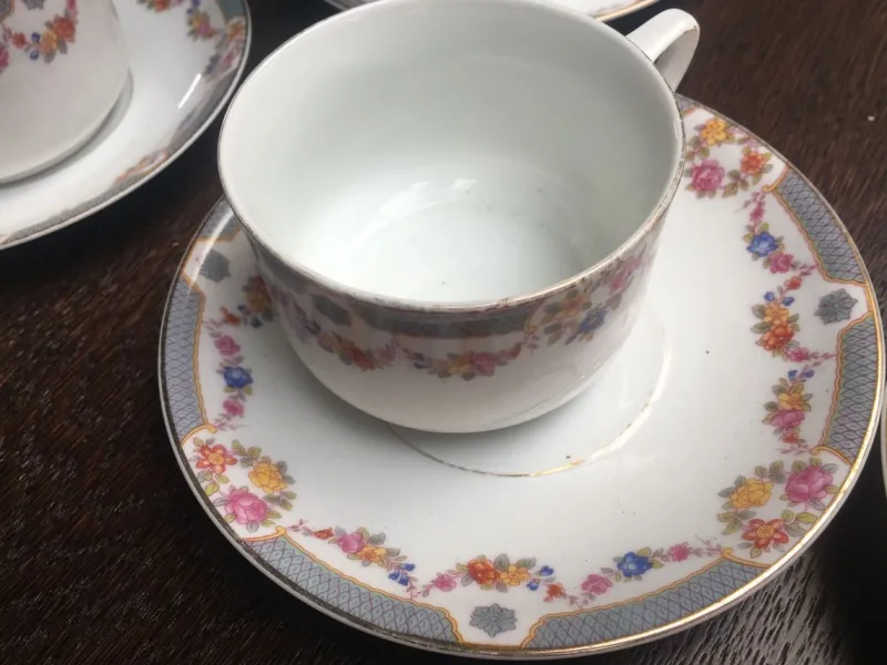 Sale Pamono Porcelain Tea / Coffee Service for 10 People, 1911-1927, Set of 25