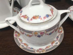 Sale Pamono Porcelain Tea / Coffee Service for 10 People, 1911-1927, Set of 25
