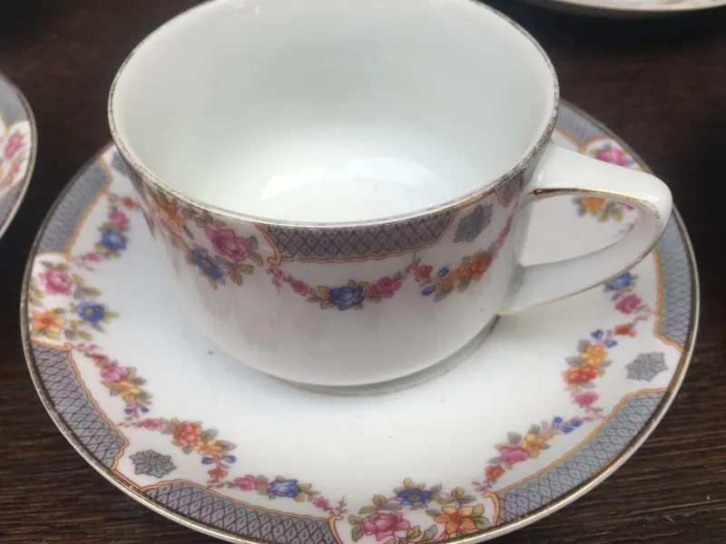 Sale Pamono Porcelain Tea / Coffee Service for 10 People, 1911-1927, Set of 25