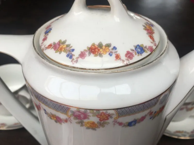 Sale Pamono Porcelain Tea / Coffee Service for 10 People, 1911-1927, Set of 25
