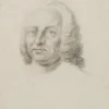 Pamono Portrait of a Man with Curls, 1800, Pencil