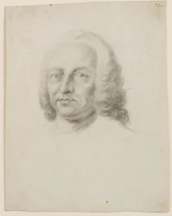 Pamono Portrait of a Man with Curls, 1800, Pencil