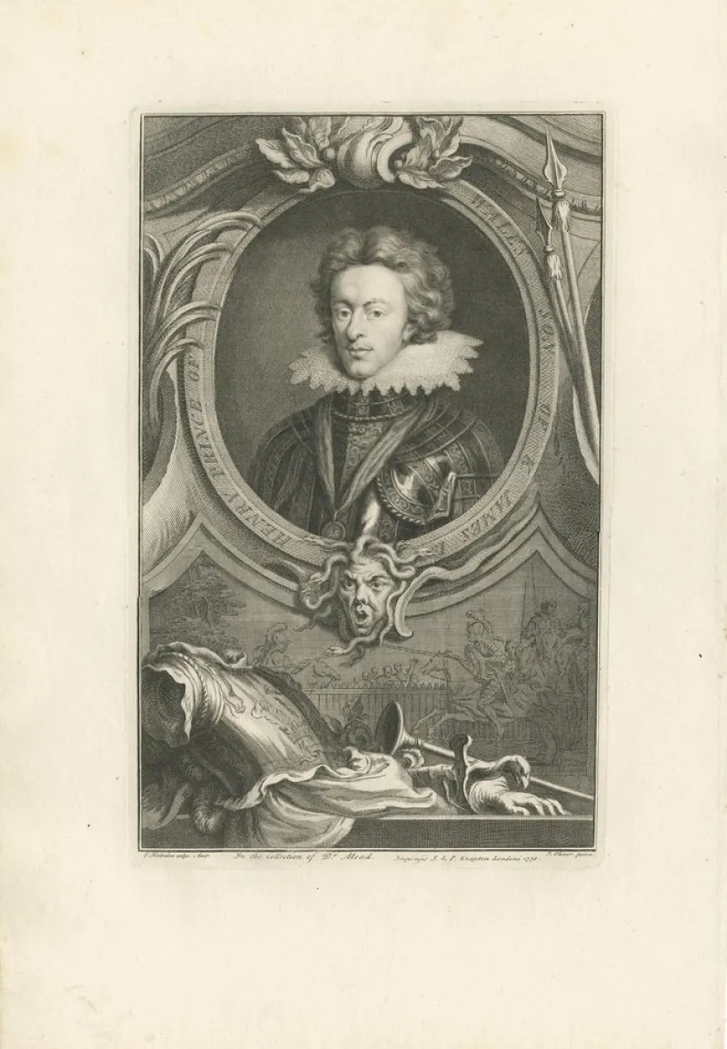 Pamono Portrait of Henry Frederick, Prince of Wales, 1750, Print> Posters